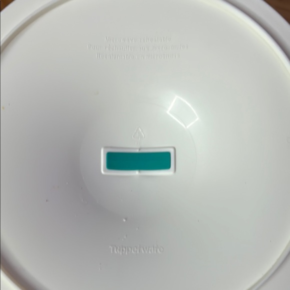 Tupperware White and Blue Food Storage Container - Picture 2 of 5